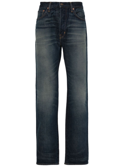 Tom Ford Straight-leg Selvedge Jeans In Blue