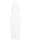 Zhivago Women's Rise Textured Halter Midi-dress In White