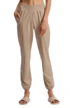 Commando Faux Leather Jogger In Sand In Sand