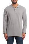 JARED LANG LONG SLEEVE COTTON KNIT POLO