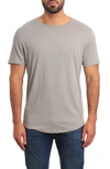 Jared Lang T-rex Embroidered T-shirt In Grey