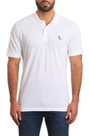 Jared Lang Men's Dinosaur Pima Cotton Polo In Off White