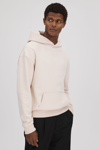 Reiss Alexander - Off White Casual Fit Cotton Hoodie, Xs