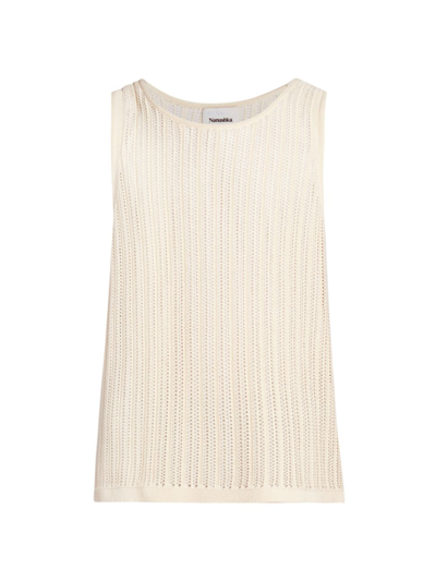 Nanushka Off-white Zev Tank Top In Creme