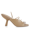 Ferragamo Women's Altaire Leather Mules In Beige