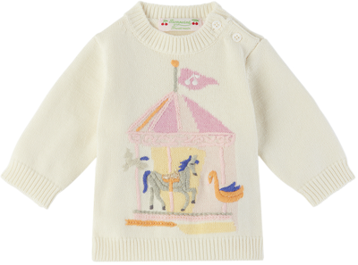 Bonpoint Baby Off-white Almire Sweater In 903 Ecru