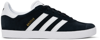Adidas Originals Gazelle Low Top Sneakers In Black / White / Gold