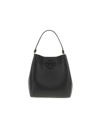 Tory Burch Mcgraw Small Bucket Bag In Black