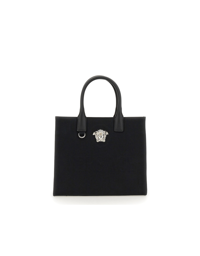 Versace Designer Handbags Small Shopper Bag "the Jellyfish" In Black
