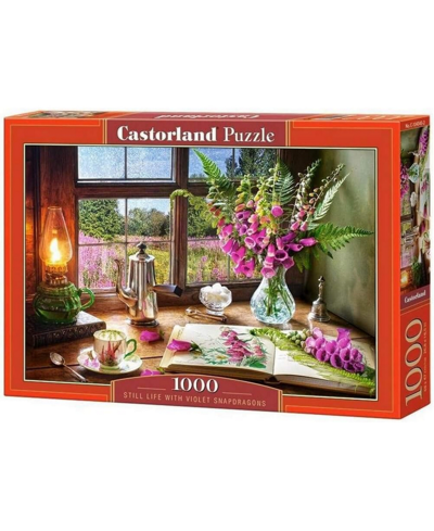 Castorland Still Life With Violet Snapdragons 1000 Piece Jigsaw Puzzle In Multicolor