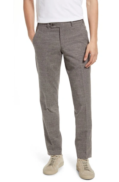 Ted Baker Jerome Soft Constructed Stretch Wool Blend Dress Pants In Tan