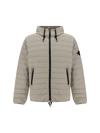 Herno Logo-appliqué Puffer Jacket In Naturale