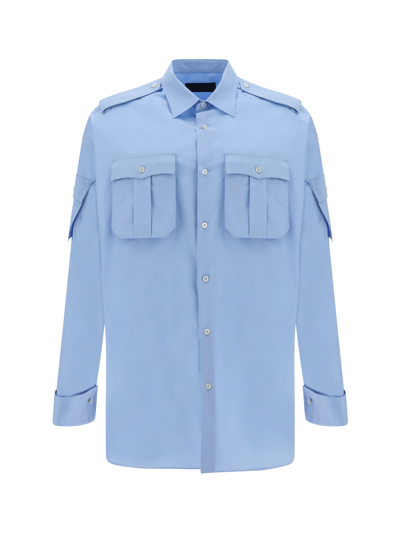 Prada Shirt In Lightblue