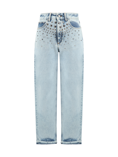 Alessandra Rich Jeans In Light Blue