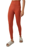 Fp Movement Women's Never Better High-rise Compression Leggings In Cognac