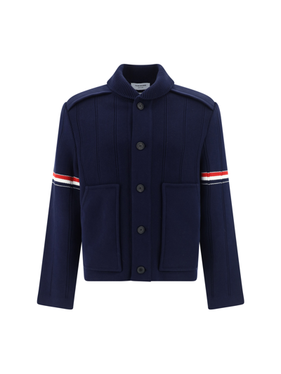 Thom Browne Cardigan In Navy