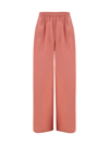 Forte Forte High-waisted Taffeta Palazzo Pants In Sunset