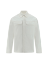 Jil Sander Long-sleeved Shirt With Flap Pockets In Neutral
