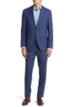 JACK VICTOR DEAN CHECK SOFT CONSTRUCTED STRETCH WOOL SUIT