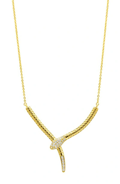 ADORNIA CRYSTAL SNAKE PENDANT NECKLACE