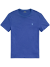 Polo Ralph Lauren Custom Slim Fit Jersey Crewneck T-shirt Man T-shirt Blue Size Xxl Cotton In Blue