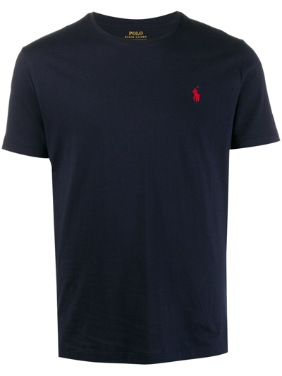 Polo Ralph Lauren T-shirt Custom Slim Fit In Blue