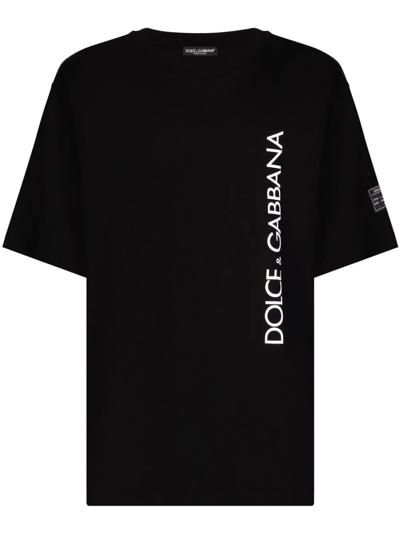 Dolce & Gabbana T-shirt Con Logo In Black