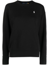 Polo Ralph Lauren Logo-embroidered Sweatshirt In Black