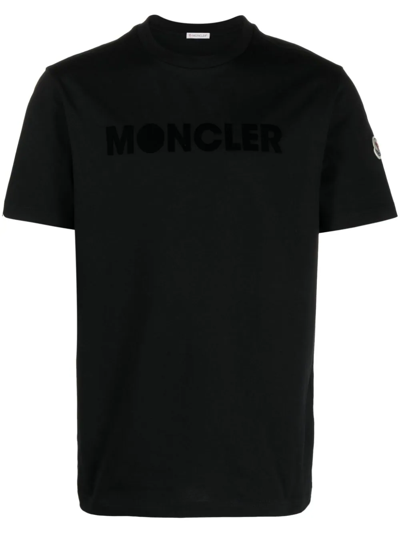 Moncler Logo T-shirt In Black