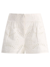 Charo Ruiz Elastic Waist Shorts In White
