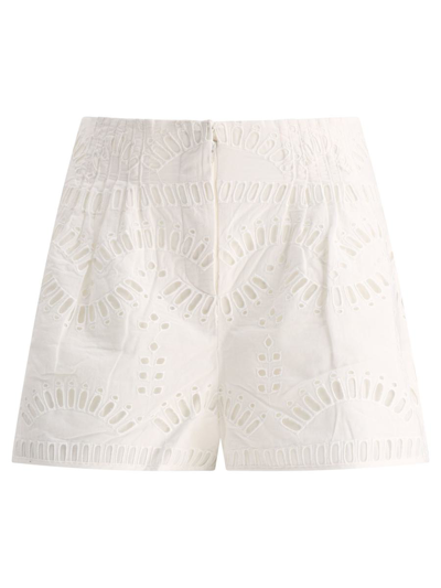Charo Ruiz Palok Embroidered Shorts In White