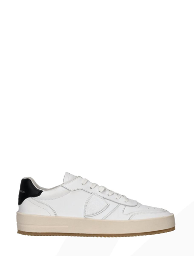 Philippe Model Sneakers In Blanc Noir