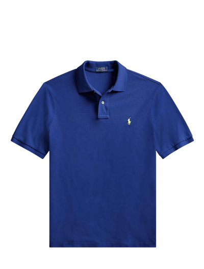 Ralph Lauren Logo Embroidered Polo Shirt In Fall Royal/c1229