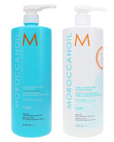 Moroccanoil Curl Enhancing Shampoo 33.8oz & Curl Enhancing Conditioner 33.8oz Combo Pack In Multi