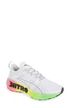 Puma Man Sneakers White Size 9 Textile Fibers In  White-green Gecko