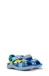 Camper Colour-block Touch-strap Sandals In Blue/ Blue Multi
