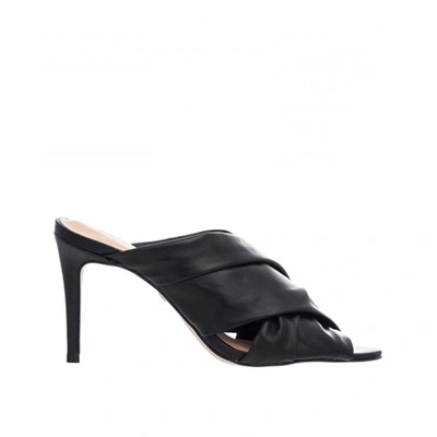 Carrano Leather Mules In Black