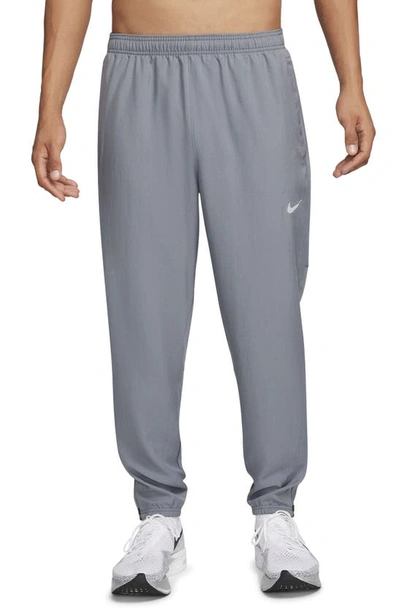 Nike Men's Challenger Dri-fit Woven Running Pants In Smoke Grey/black/reflective Silver