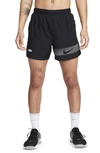 Nike Men's Challenger Flash Dri-fit 5" Brief-lined Running Shorts In Black