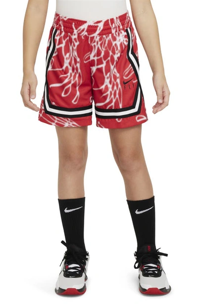 Nike Culture Of Basketball Crossover Big Kids' (girls') Dri-fit Basketball Shorts In Red