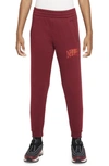 Nike Sportswear Club Fleece Big Kids' Jogger Pants In Red