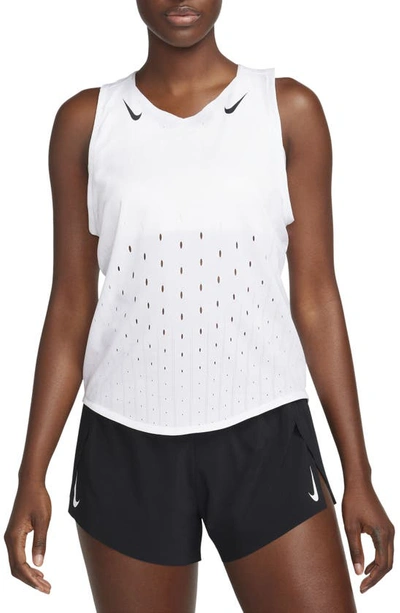 Nike Women's Aeroswift Dri-fit Adv Running Singlet In White