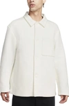 Nike Men's  Sportswear Tech Fleece Reimagined Oversized Shacket In White