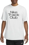 Nike Men's Track Club Dri-fit Short-sleeve Running Top In White