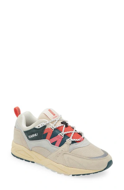 Karhu Gender Inclusive Fusion 2.0 Trainer In Whitecap Grey/ Cayenne