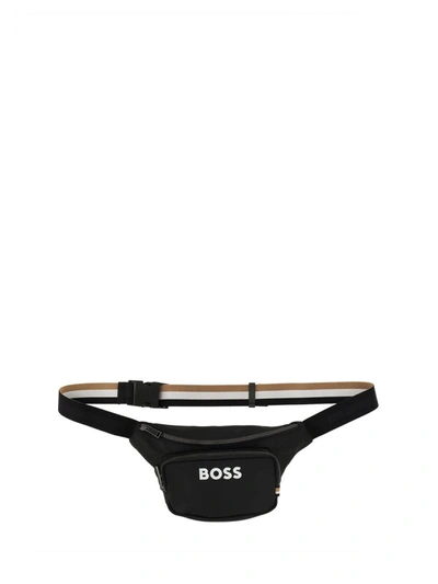 Hugo Boss Boss Pouch With Logo In Black