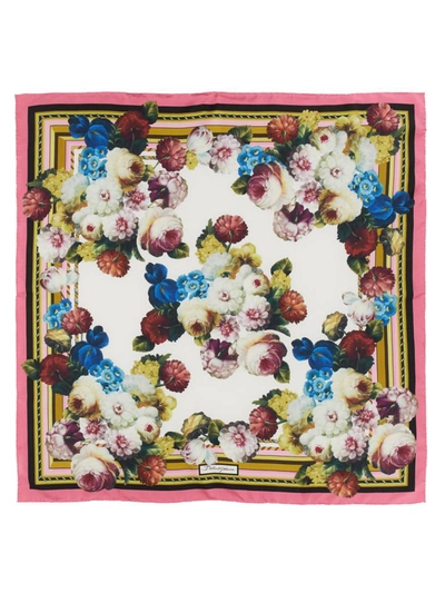 Dolce & Gabbana Silk Scarf In Multicolour