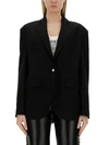 Moschino Single-breasted Jacket In Black