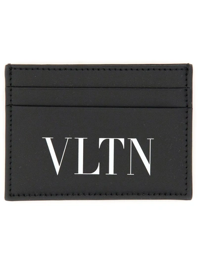 Valentino Garavani Card Holder "vltn" In Black