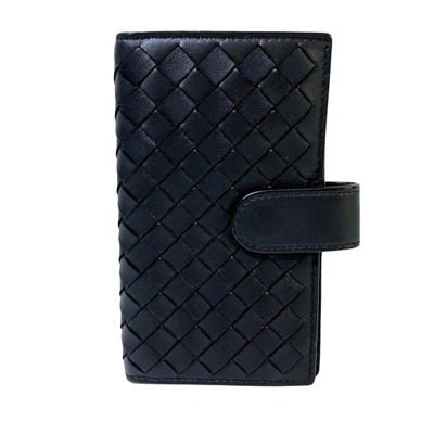 Bottega Veneta Key Case Black Leather Wallet  ()